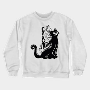 Black cat Crewneck Sweatshirt